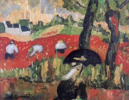 'The Red Field, Pont Aven', c1887. Artist: Emile Bernard
