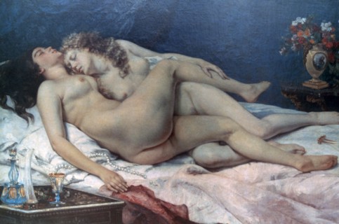 'Le Sommeil', 1866. Artist: Gustave Courbet