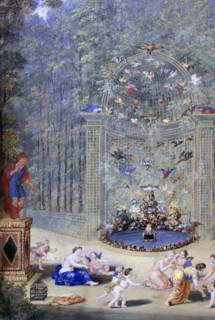 'Entrance to the Maze at Versailles', 1693. Artist: Jean Cotelle the younger