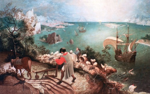 'Landscape with the Fall of Icarus', c1555. Artist: Pieter Bruegel the Elder