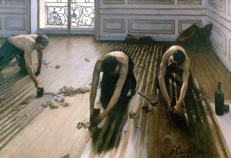 'The Parquet Planers', 1875. Artist: Gustave Caillebotte