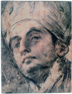 'Portrait Study', c1676-1727. Artist: Giovanni Antonio Pellegrini