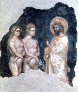 'Adam and Eve', 1357. Artist: Guariento