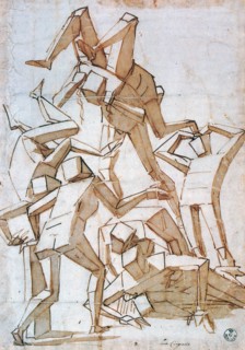 'Fighting Figures', 1527-1585. Artist: Luca Cambiaso