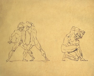 'Fighting Figures', 1844-1924. Artist: Anatole France