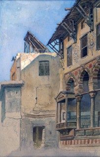 'House of Memlook Radnau Bey, Cairo', 1870.  Artist: Frank Dillon