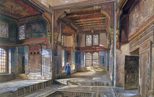 'The House of Moufti Sheikh el Mahadi, Cairo', 1873. Artist: Frank Dillon