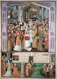 The marriage of Blanche and Fernando, 1269, (15th century). Artist: Unknown