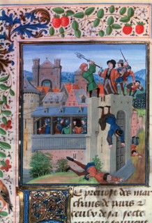 The murder of Etienne Marcel, 1358, (mid-15th century). Artist: Loyset Liedet