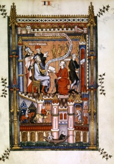 The pagan priests of Paris send their message to Rome, 1317. Artist: Unknown