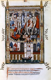 Flagellation of St Denis, St Rusticus and St Eleutherius, 1317. Artist: Unknown