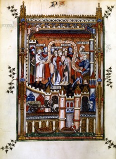 Lisbius proclaims himself a disciple of Christ, 1317. Artist: Unknown