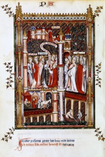 St Denis sends out missionaries, 1317. Artist: Unknown