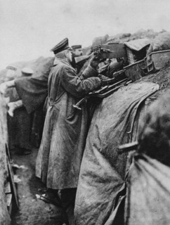 German soldiers in a trench, World War I, 1915. Artist: Unknown
