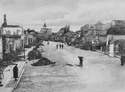 A street in Ortelsburg, Eastern Prussia, World War I, August 1915. Artist: Unknown