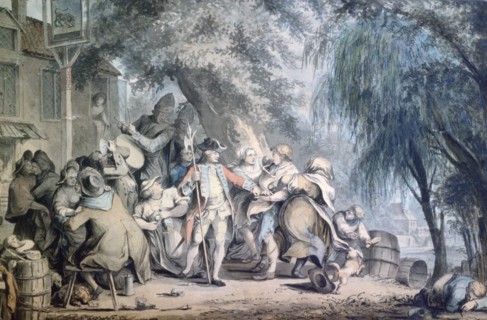 'The Recruiting Sergeant', 18th century. Artist: Samuel Hieronymus Grimm