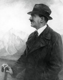 Adolf Hitler relaxing at Berchtesgaden, Bavarian Alps, Germany, c1933-1945. Artist: Unknown