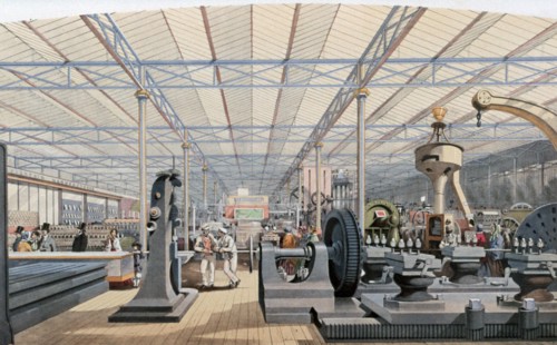 Machinery Hall, Crystal Palace Exhibition, London, 1851. Artist: Unknown