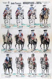 French Army; mounted musketeers, 17th century (19th century). Artist: Unknown