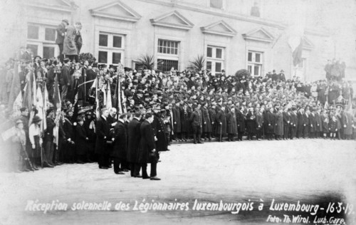 Reception for the Luxembourg Legionnaires, Luxembourg, 16 March 1919. Artist: T Wirol