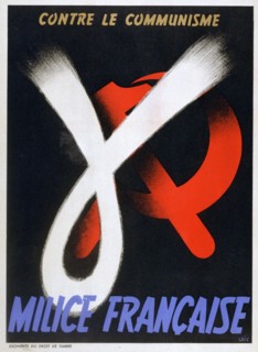'Against Communism', poster for the French Milice, 1943-1944. Artist: Unknown