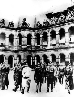 Adolf Hitler visiting the occupied city of Paris, 1940. Artist: Unknown