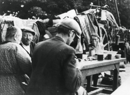 French and Belgian refugees, Rambouillet, France, 16 July 1940. Artist: Unknown