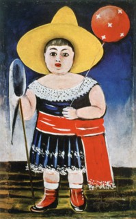 'Little Girl with a Patterned Balloon', c1885-1918. Artist: Niko Pirosmanishvili