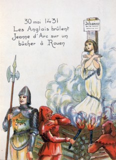 Joan of Arc executed by the English, 30 May 1431 (20th century). Artist: Unknown