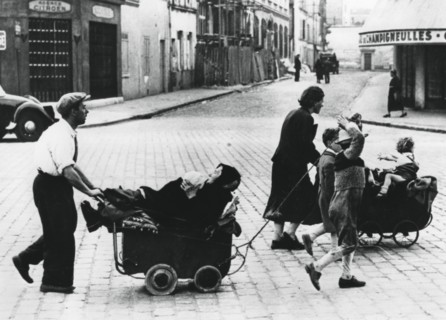 French refugees returning home after the fall of France to the Germans, France, July 1940. Artist: Unknown