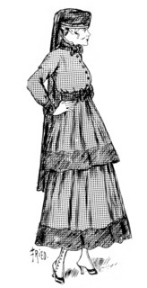 Cashmere woman's fashion with a silk border, 1915. Artist: Unknown