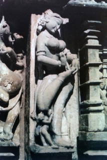 Erotic Sculpture, Khajuraho, India. c950-1050. (20th century). Artist: Unknown