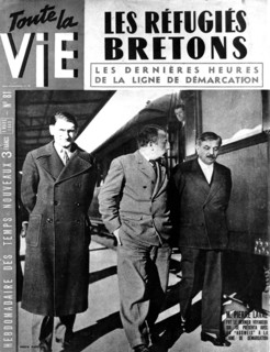 End of the line of demarcation between German-occupied and Vichy France, 1942 (March 1943). Artist: Unknown