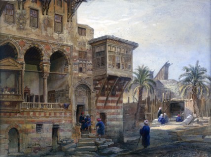 'The House of Mameluke Radnau Bey, Cairo', 1870. Artist: Frank Dillon