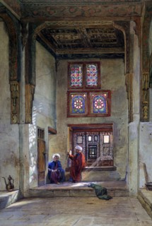 'Reception Room, Memlook Radnau Bey's House, Cairo', 1873. Artist: Frank Dillon