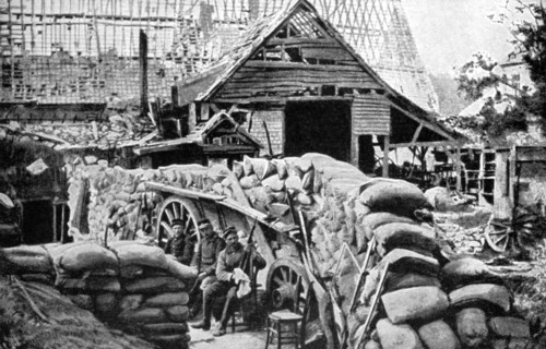 The defences of Carency, France, 1915. Artist: Unknown