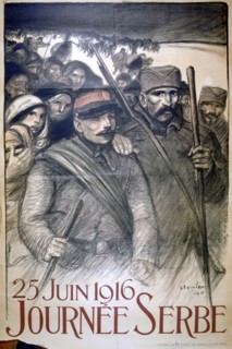 '25 June 1916 - Serbia Day', French World War I poster, 1916. Artist: Theophile Alexandre Steinlen