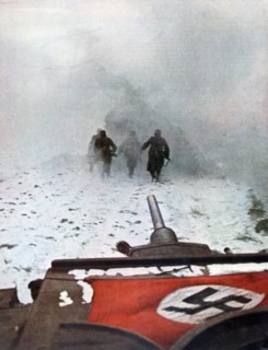 An uncertain assault, Battle of Moscow, 1942. Artist: Unknown
