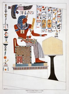 Mural from the Kings Tombs in Thebes, 1820. Artist: Giovanni Battista Belzoni