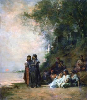 'Egyptian Women at the Edge of the Water', 19th century. Artist: Eugene Fromentin