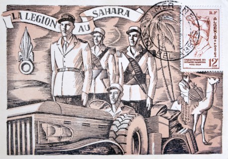 French Foreign Legion postcard, 1952 Artist: Unknown