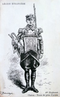 Bugler, 4th Regiment of the French Foreign Legion, 20th century. Artist: Unknown