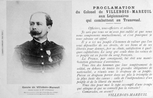 Proclamation by Colonel Villebois-Mareuil, c1900. Artist: Unknown