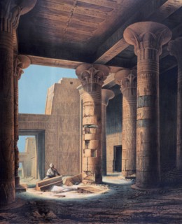 'The Inner Temple, Philae', Egypt, 1842. Artist: E Weidenbach
