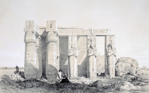 'The Ramseion', Luxor, Egypt, 19th century. Artist: George Moore