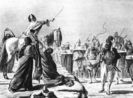 'Scene of Recruitment under Mohammed-Ali', 1881. Creator: Wilhelm Gentz.