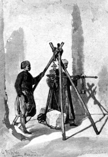 Weighing of the Blocks of Stone, Egypt, 1880. Artist: R Brandamour