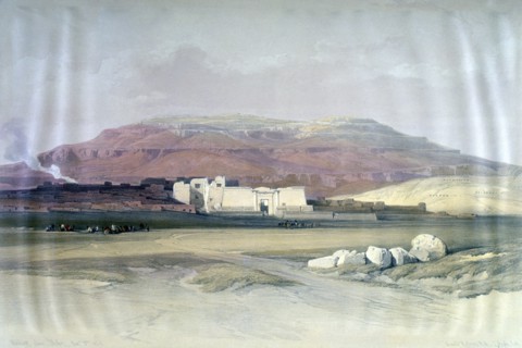 'Medinet Abou, Thebes, 8th December 1832', Egypt, 19th century. Artist: Louis Haghe