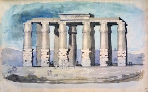 Ancient Egyptian temple, Egypt, 19th century. Artist: CH Smith