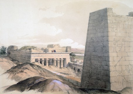 'Temple of Edfu', Egypt, 19th century. Artist: Lord Wharncliffe